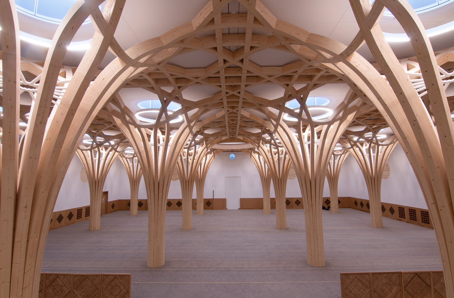 Girl sitting in her tent with a coffee